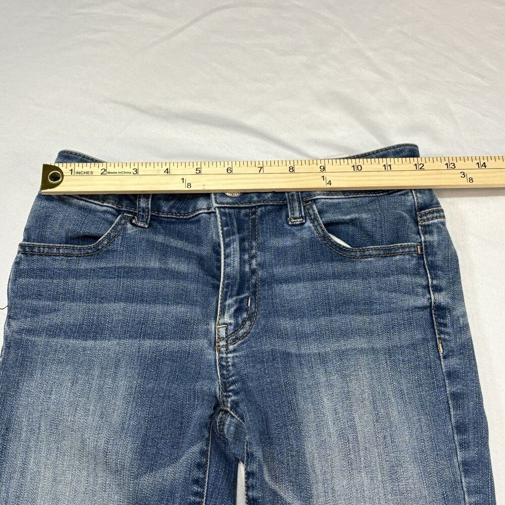 American Eagle Size 0 Girls Jeans Hi-Rise Jegging Crop Super Stretch Blue - Picture 6 of 13